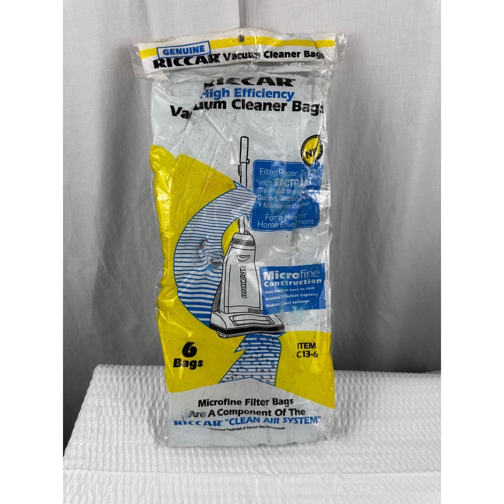 Riccar Microfine High Efficiency Vacuum Cleaner‎ 6 Bags, item number C13-6